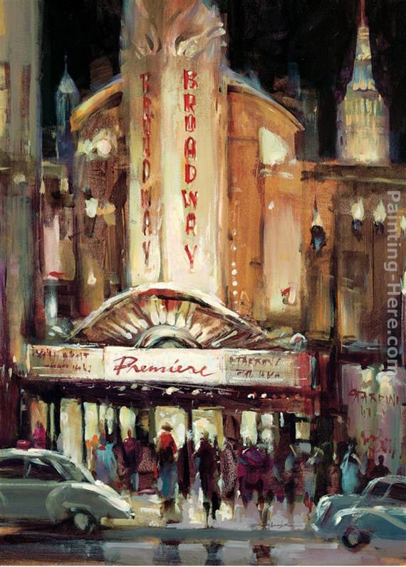 Broadway Premiere painting - Brent Heighton Broadway Premiere art painting